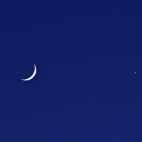 月の金星のランデブー