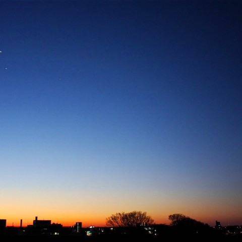 金星と木星(2019.1.22)