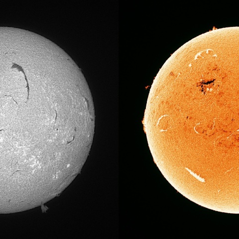 Sun in H-alpha on May 3, 2025