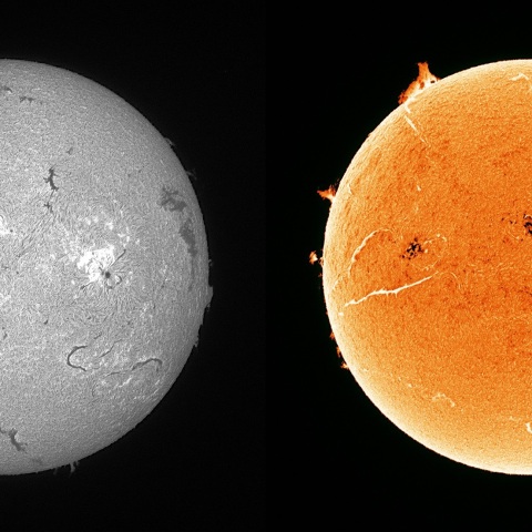 Sun in H-alpha on May 7, 2025