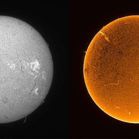 Sun in H-alpha on June 4, 2025