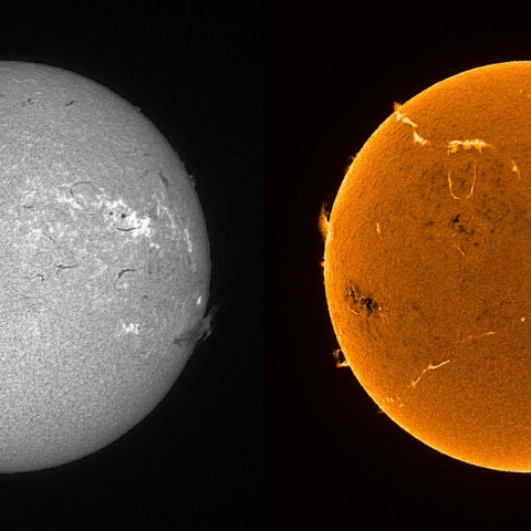 Sun in H-alpha on June 20, 2025