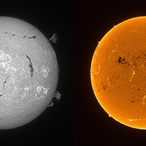 Sun in H-alpha on June 28, 2025