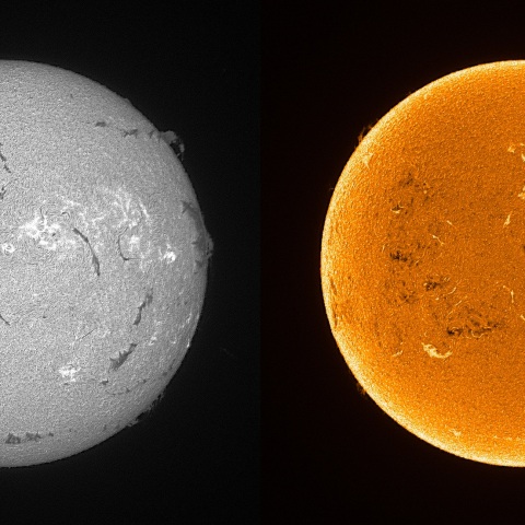 Sun in H-alpha on July 1, 2025
