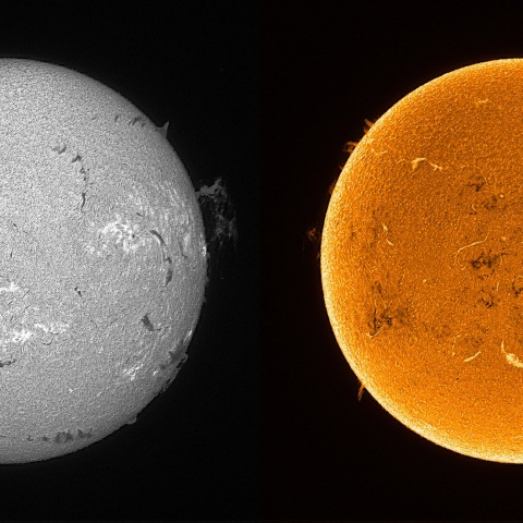 Sun in H-alpha on July 3, 2025