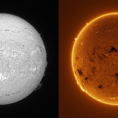 Sun in H-alpha on July 25, 2025