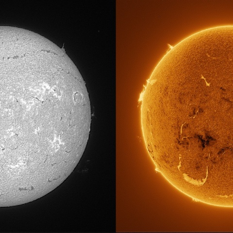 Sun in H-alpha on July 28, 2025