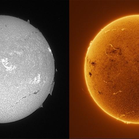 Sun in H-alpha on August 6, 2025