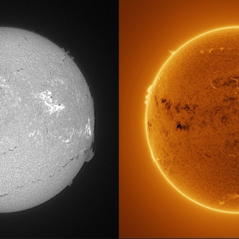 Sun in H-alpha on August 8, 2025