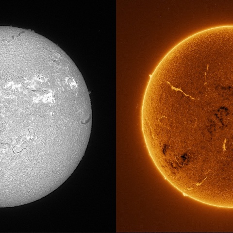 Sun in H-alpha on August 13, 2025