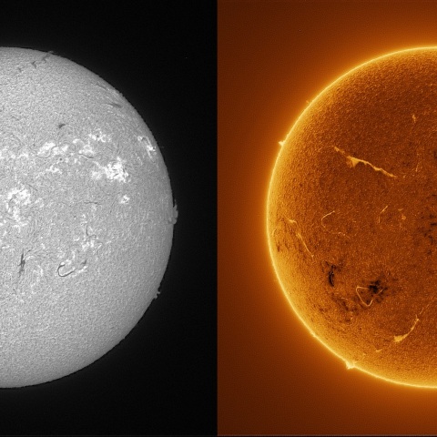 Sun in H-alpha on August 14, 2025
