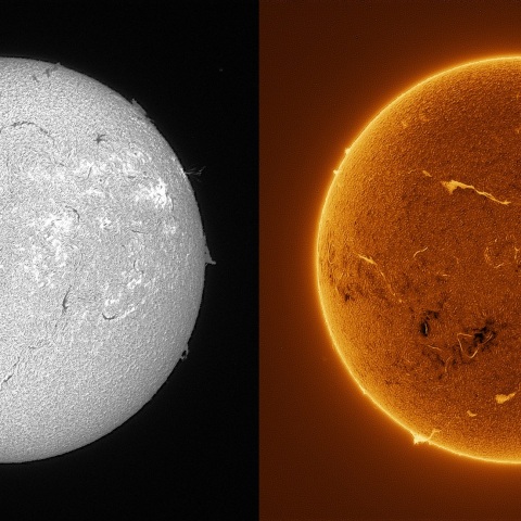 Sun in H-alpha on August 15, 2025