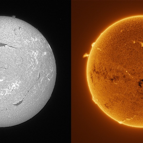 Sun in H-alpha on August 17, 2025