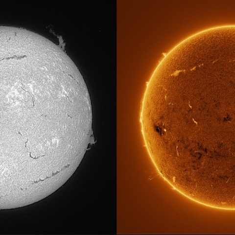 Sun in H-alpha on August 23, 2025