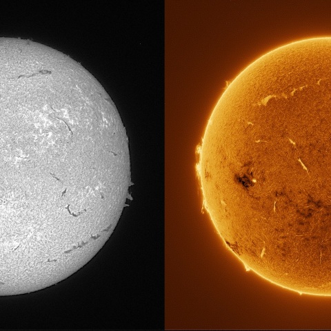 Sun in H-alpha on August 24, 2025