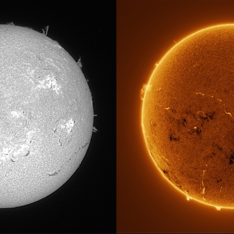 Sun in H-alpha on September 21, 2025