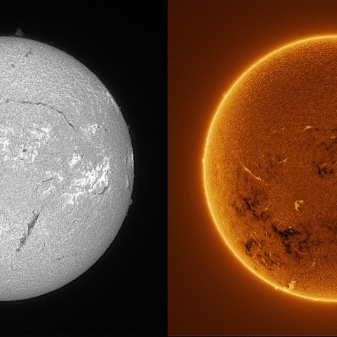 Sun in H-alpha on September 24, 2025
