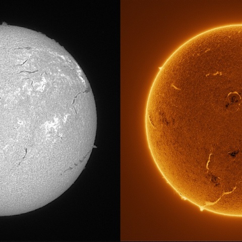 Sun in H-alpha on October 8, 2025
