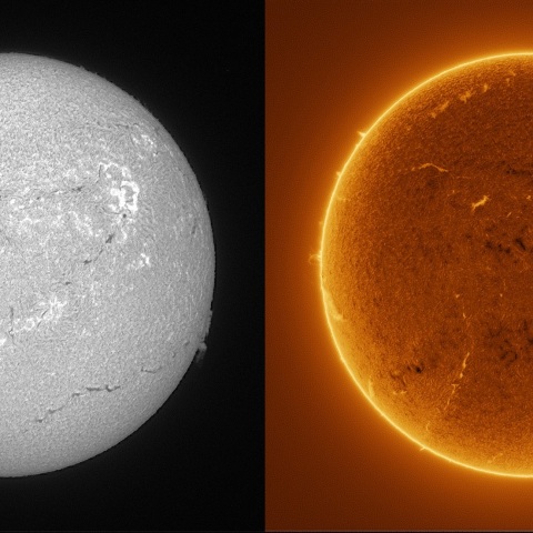 Sun in H-alpha on November 1, 2025