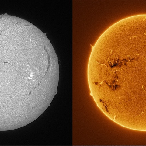 Sun in H-alpha on November 7, 2025