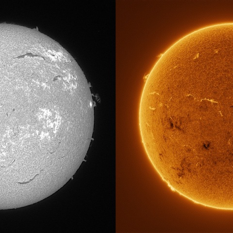 Sun in H-alpha on November 14, 2025