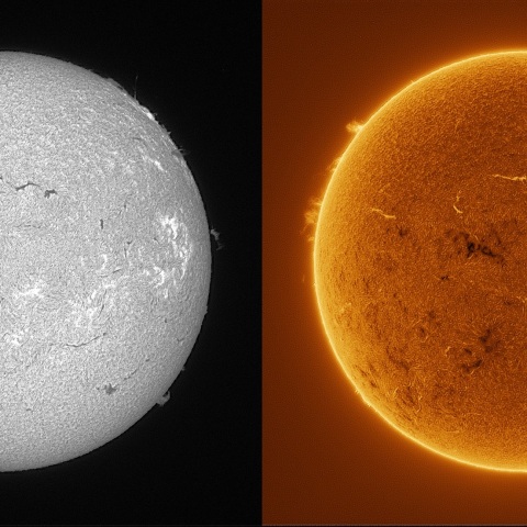 Sun in H-alpha on November 16, 2025