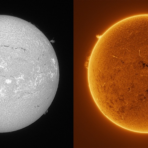 Sun in H-alpha on November 17, 2025