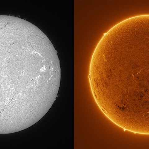 Sun in H-alpha on November 20, 2025