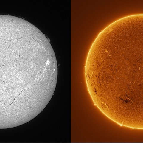 Sun in H-alpha on November 21, 2025