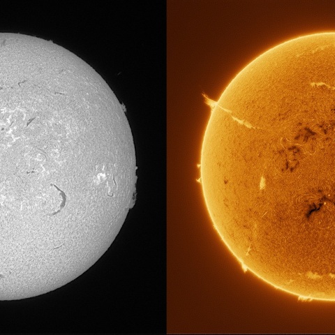 Sun in H-alpha on November 27, 2025