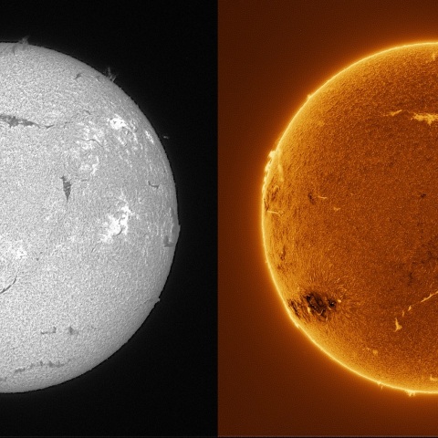 Sun in H-alpha on December 1, 2025