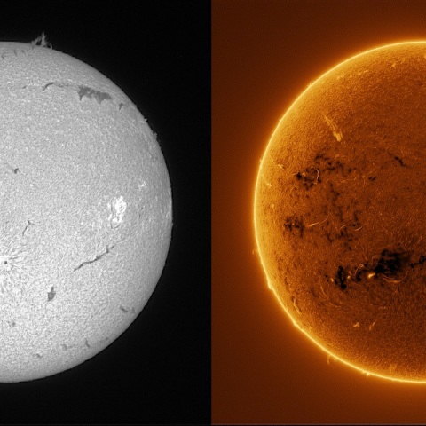 Sun in H-alpha on December 4, 2025