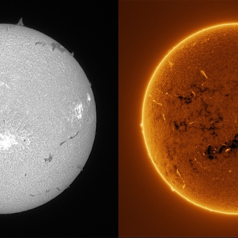 Sun in H-alpha on December 5, 2025