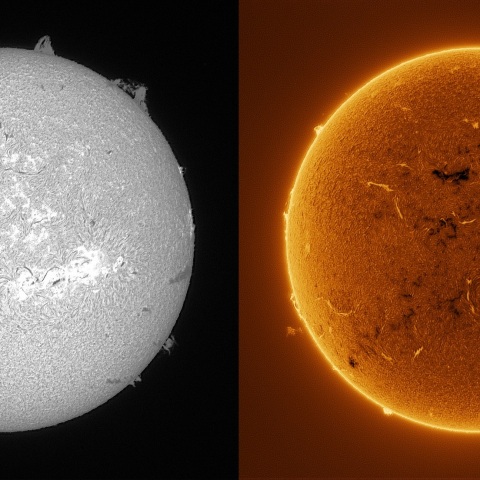 Sun in H-alpha on December 7, 2025