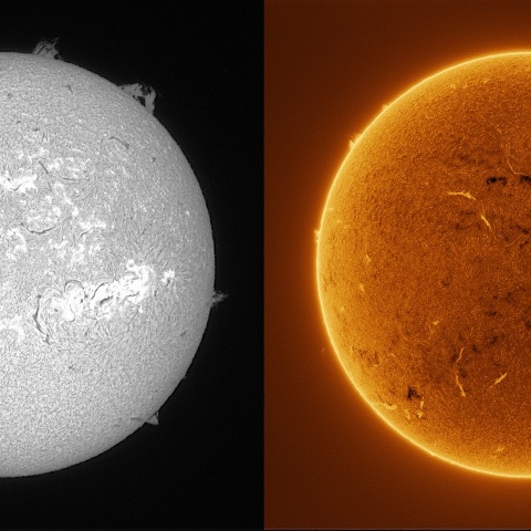 Sun in H-alpha on December 8, 2025