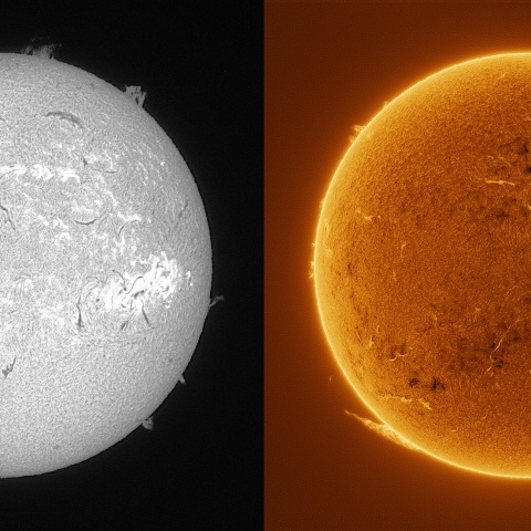 Sun in H-alpha on December 9, 2025