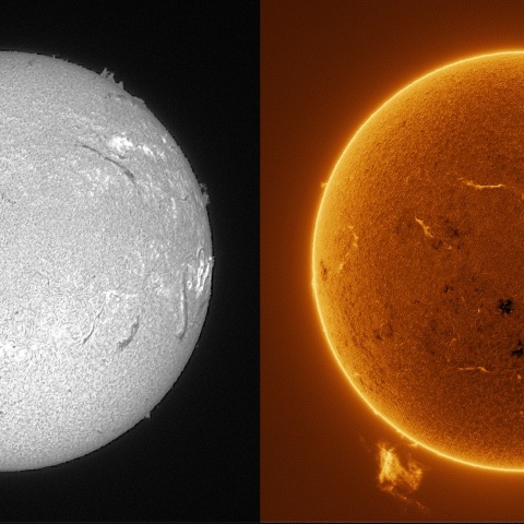 Sun in H-alpha on December 12, 2025