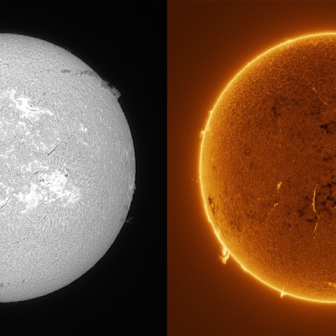 Sun in H-alpha on January 3, 2026