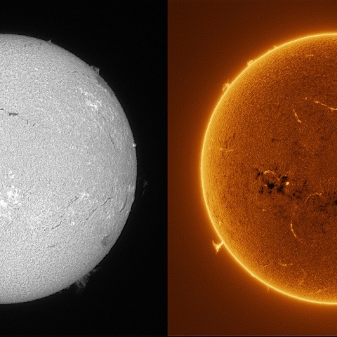 Sun in H-alpha on January 9, 2026