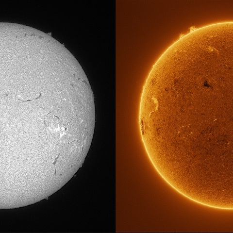 Sun in H-alpha on January 14, 2026