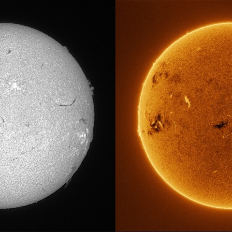 Sun in H-alpha on January 16, 2026