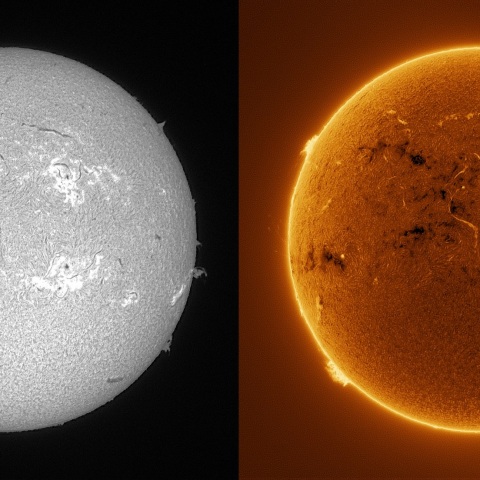 Sun in H-alpha on January 22, 2026