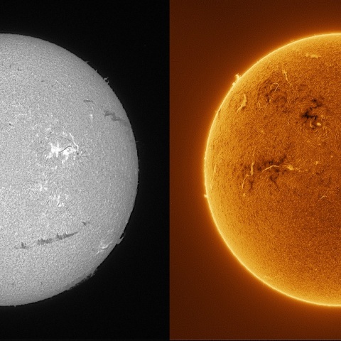 Sun in H-alpha on February 14, 2026
