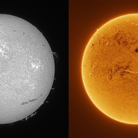Sun in H-alpha on February 15, 2026