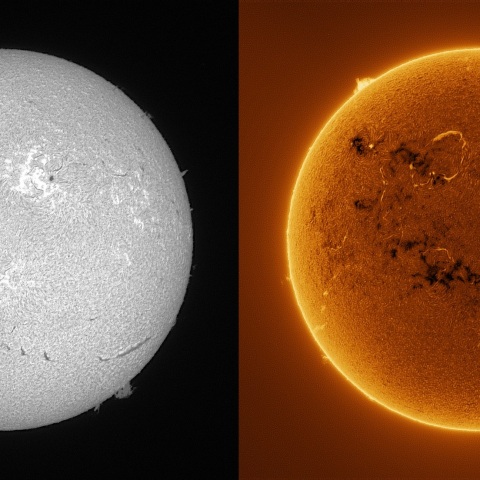 Sun in H-alpha on March 4, 2026