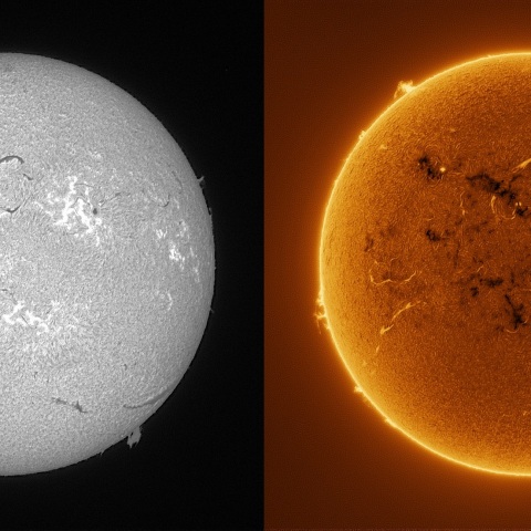 Sun in H-alpha on March 5, 2026