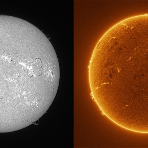 Sun in H-alpha on March 8, 2026