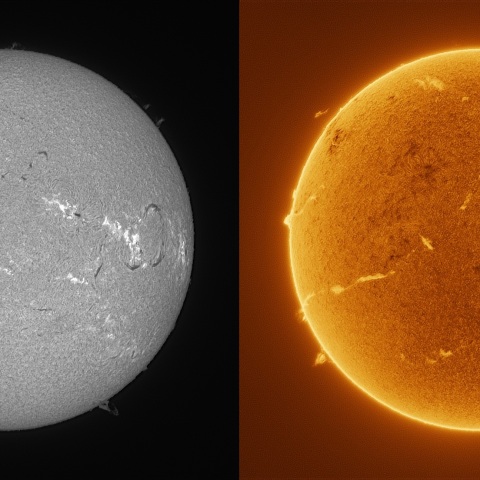 Sun in H-alpha on March 9, 2026