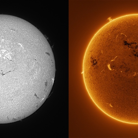 Sun in H-alpha on March 14, 2026