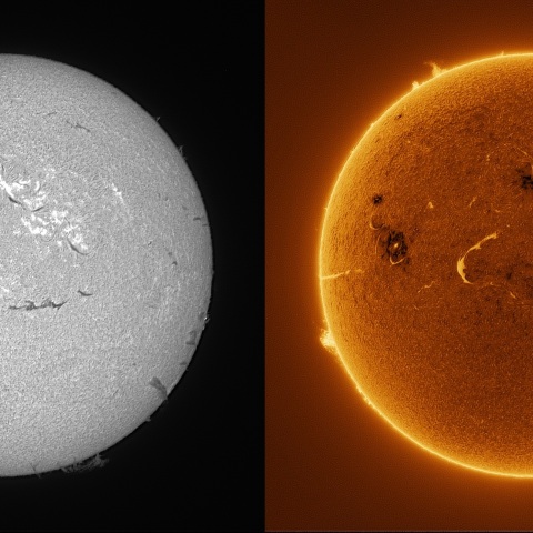 Sun in H-alpha on March 15, 2026